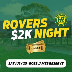 Rovers $2k Day Ticket